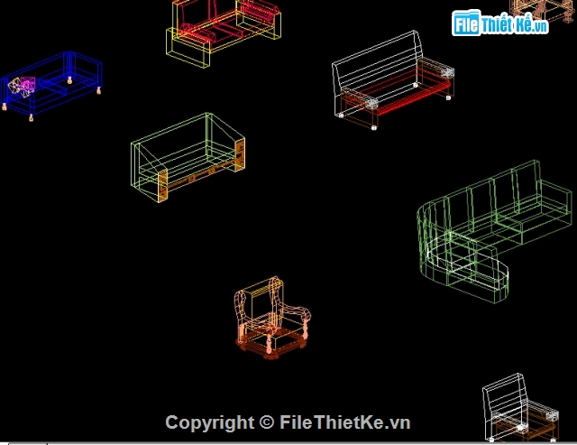 File thiết kế Thư viện 3d cad thư viện nội thất